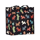 Signare Tapisserie Einkaufstasche, Shopper, Tragetasche, Shopper Damen Groß, Umhängetasche Damen mit Hundedesigns (Verspielter Welpe)