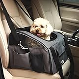 Perrory Hundebox Autositz und Tragetasche für Hunde und Katzen Hundetasche Faltbarer Reise Träger mit Tragegriffe,38x32x24cm （Khaki,Grün,Dunkelgrau,Lila）