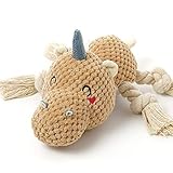 Sedioso Dog Plüschtiere, Robustes Quietschspielzeug für Hunde, Interaktives Gefülltes Hundekauspielzeug für kleine, mittlere und große Hunde