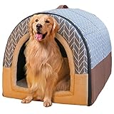 Haustierbett, Großer Hund Hundehütte Winter Warm halten Waschbar Innen Luxus Hundehütte Vier Jahreszeiten Hundehöhle Iglu,B,XXL92*68 * 72cm