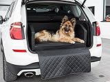 CopcoPet Travel Bed 90x70cm / Hunde-Reisebett aus Kunstleder/Hunde-Autobett/Wasserabweisende Tiermatratze/Hundebett mit Decke als Kratz- und Schmutzschutz