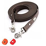 PetTec Hundeleine, Schleppleine & Führleine *5m* bis 80kg, verstellbare Trainingsleine/Ausbildungsleine/Trekkingleine für Hunde aus TRIOFLEX (ähnl. Biothane), wasserabweisend & robust, Dog Leash
