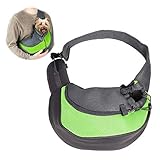 Tragetuch Hund, Haustier Umhängetasche, Hände Frei Atmungsaktive Netz Haustier Umhängetasche Kleine Hundekatzen Tragetasche,Haustier Outdoor-Reiserucksack zum Spazierengehen, Wandern, Radfahren