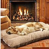 AIQII Catalpa Blume Hundebett XXL Hundematte Tierbett Hundsofa Hundkissen Waschbar 125 x 80 x 12 cm