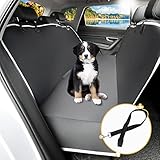 Toozey Hundedecke Auto Rückbank mit Seitenschutz, wasserdichte Kratzfest Autoschondecke Hund Rücksitz mit Anschnallgurt für Auto/Kombis/Van/SUV, 147x137 cm