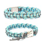 Paracord Halsband - Dance, Hundehalsband, wahlweise mit Gravur und weiteren Extras