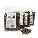 PetLove Fleisch Softies für Hunde • Hundeleckerli ohne Getreide • Hunde Leckerlis für Training • Mix (Gans, Lachs, Kaninchen, Strauß) • 4 x 200g