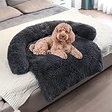 Couchkissen für Hunde und Katzen Hundebett Kissen CouchDecke Mit Rutschfester Unterseite Flauschige Hundedecke, Hundedecke Haustier Super Softe Warme Und Weiche Flauschig