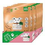 VEGDOG Veggies Immune Hunde Snacks, 10 x 125gr, vegane Leckerlies für Hunde, getreidefreie hypoallergene Hundekekse. Hundefutter geeignet für Allergiker