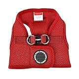 Puppia Hundegeschirr für kleine und mittelgroße Hunde - weiche Weste in vielen Farben - Auch als Welpengeschirr verwendbar -Antizuggeschirr für Hunde, Wein Rot, XL