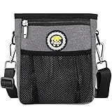 Fttouuy Futterbeutel Hunde wasserdicht Futtertasche für Hundetraining, perfekte Hunde Leckerlie Tasche für Agility-Training (Grau)