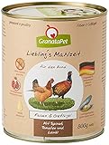 GranataPet Liebling's Mahlzeit Fasan & Geflügel, Nassfutter für Hunde, Hundefutter ohne Getreide & ohne Zuckerzusätze, Alleinfuttermittel, 6 x 800 g