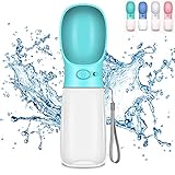 Molbory Hunde Wasserflasche 550ml, Tragbare Wasserflasche Hunde, Hund Katze Trinkflasche, Hundetrinkflasche für unterwegs, Outdoor, Reise und Wandern - BPA Frei