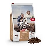 MERA pure sensitive Mini Truthahn & Reis, Hundefutter trocken für kleine und sensible Hunde, Trockenfutter aus Truthahn und Reis, kleine Kroketten ohne Weizen und Zucker (4 kg)
