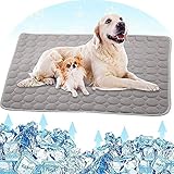 Fueegue Kühlmatte für Hunde Haustier Kühlmatte Hund Hundematte Bett Kühldecke Kühlkissen für Katzen Waschbar Haustiere