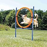 Trixie 3208 Dog Activity Agility Ring, Kunststoff, 115 × ø 3 cm, ø 65 cm, blau/orange