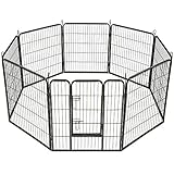 TecTake Welpenlaufstall Tierlaufstall Freigehege Hunde Laufstall - Diverse Modelle - (8eckig | Nr. 401717)