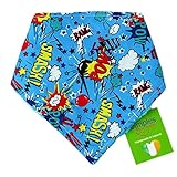 Dimples Hundehalstuch - Superheld Batman Comic - Halstuch für kleine mittlere und Grosse Hunde Welpen und Katzen - Hunde Besitzer Geschenk - Handgemachtes Hunde Accessoire 60cm